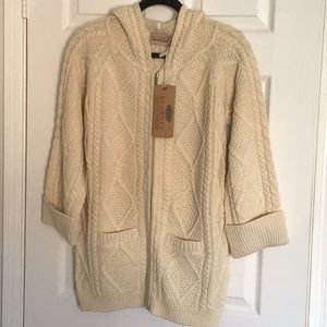 Traditional Irish Aran Cardigan